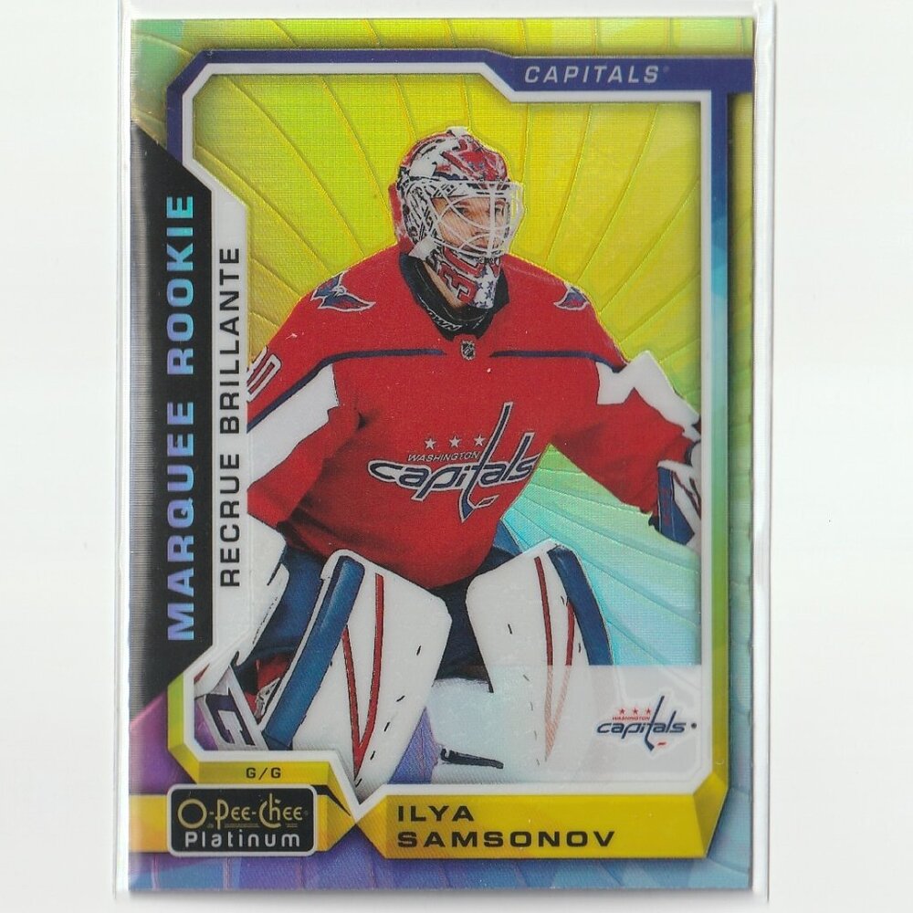 2018-19 O-Pee-Chee Platinum Rainbow Color Wheel ILYA SAMSONOV Rookie RC #197